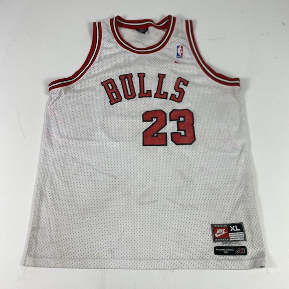 Michael Jordan Chicago Bulls Jersey Nike Team Flight 8403 Mens XL +2 Vintage 90s